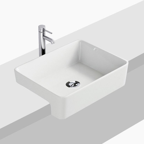 Beckham Semi-Recessed Ceramic Basin