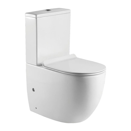 Pasadena Rimless Back to Wall Toilet Suite | Temple & Webster