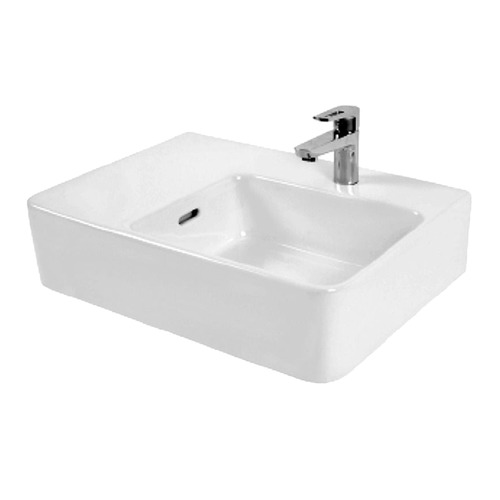 Hawking 600mm Ceramic Wall Mounted Basin | Temple & Webster