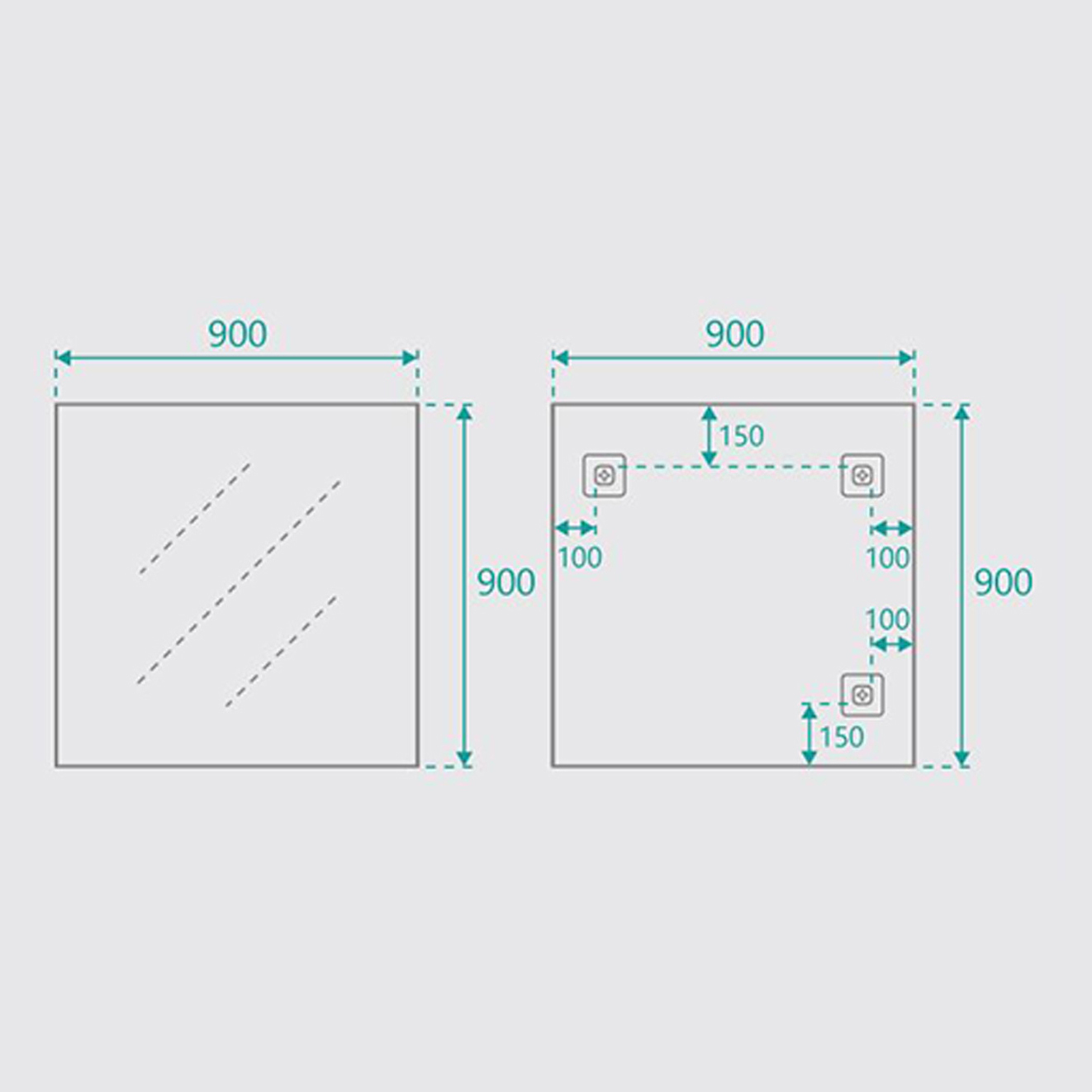 Square Wall Mirror