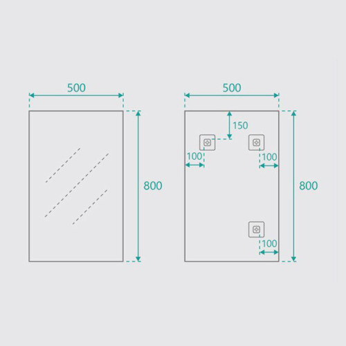 Rectangle Bathroom Mirror
