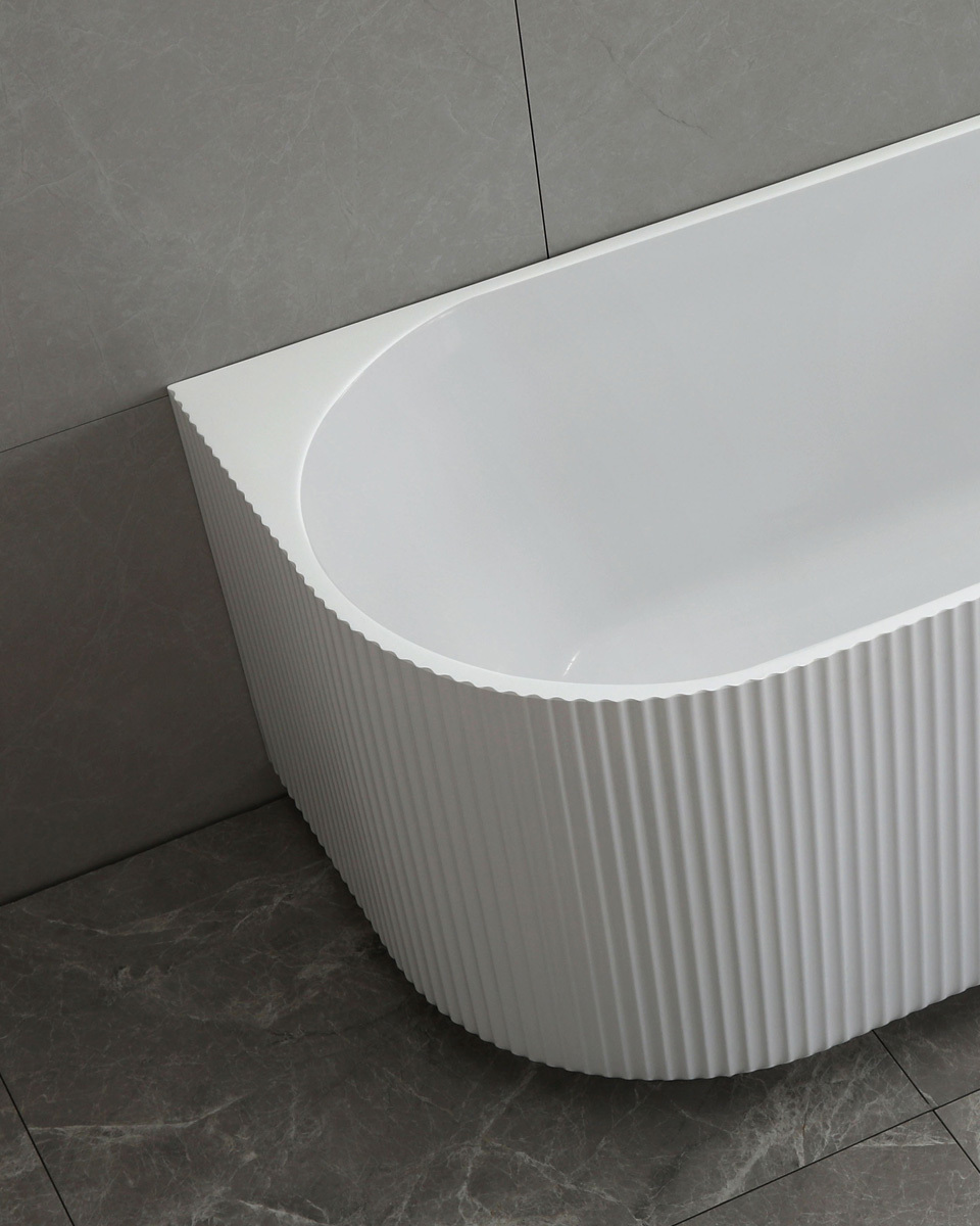 Cole Oval Acrylic Right Hand Corner Bath