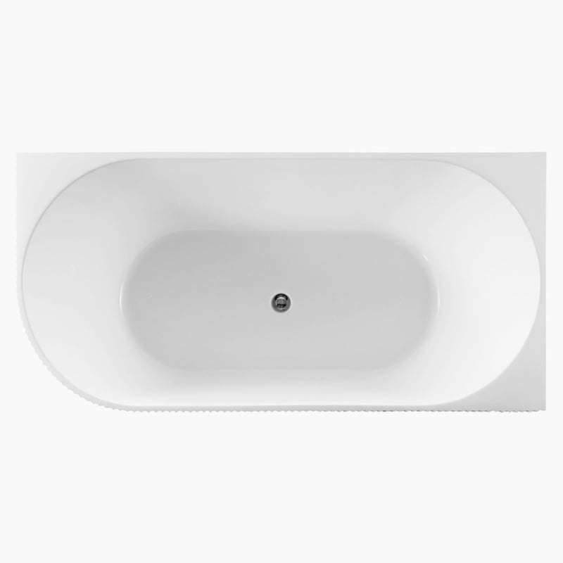 Cole Oval Acrylic Right Hand Corner Bath