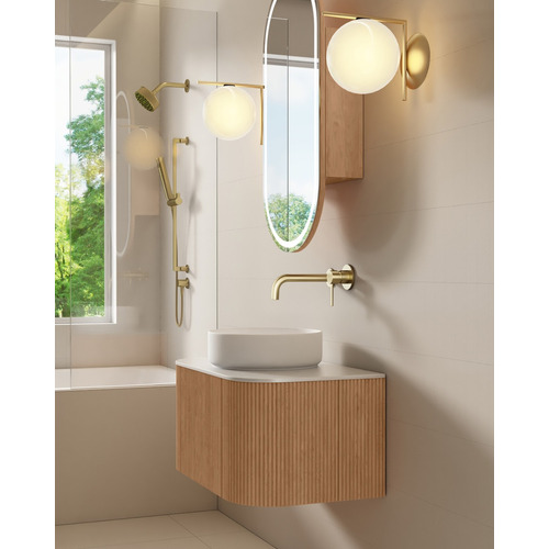 Joslin 750mm Ash Wood Hung Single Vanity with Stone Countertop
