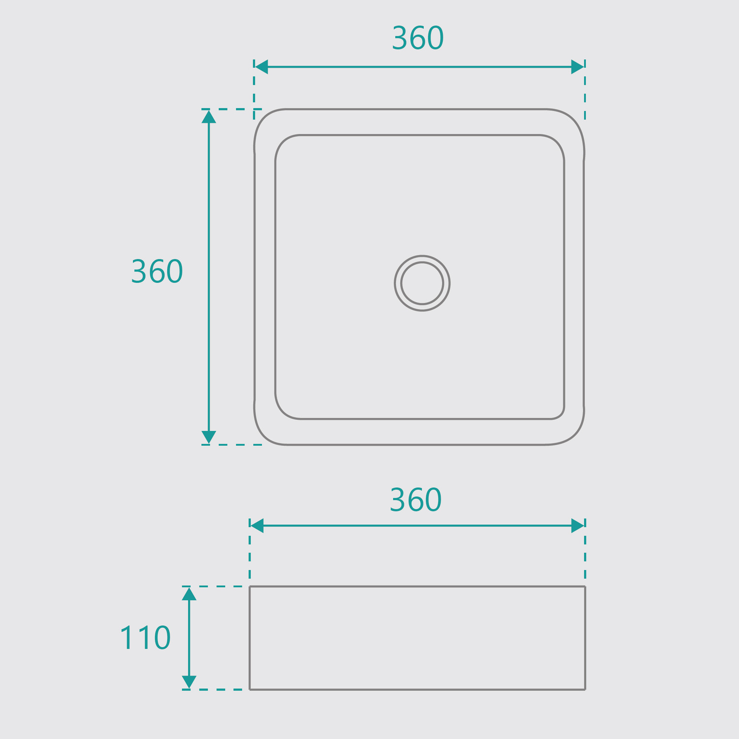 Laurent Matte Ceramic Above Counter Basin