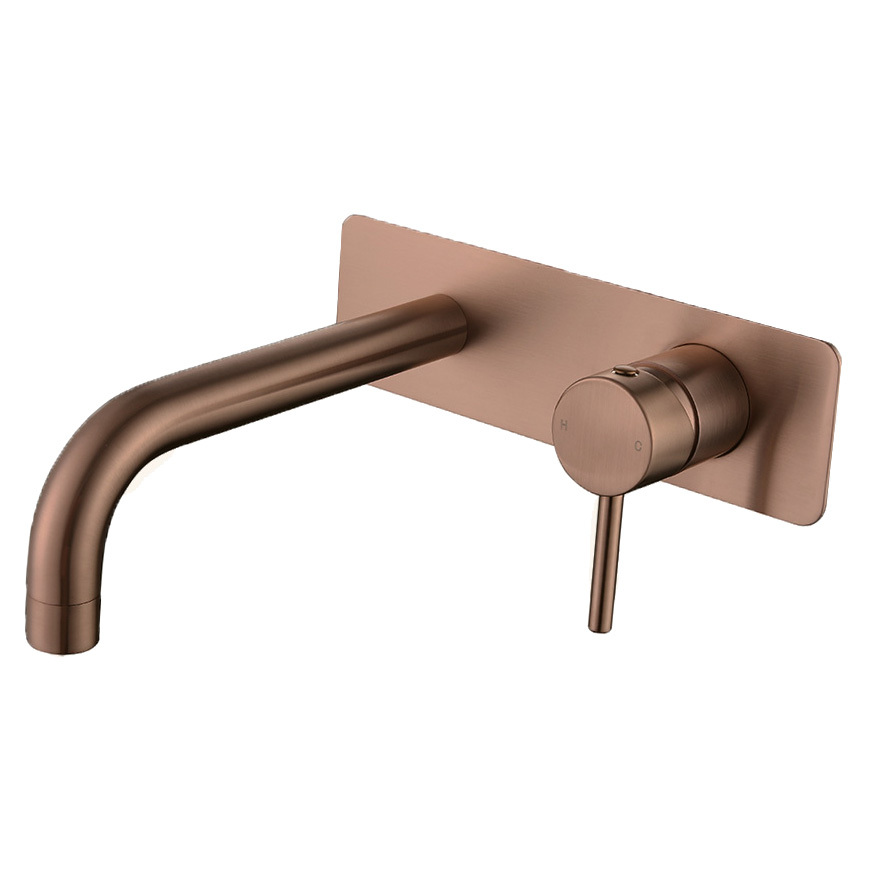 Rosa-Backplate-200mm-Bath-Basin-Wall-Mixer-Set