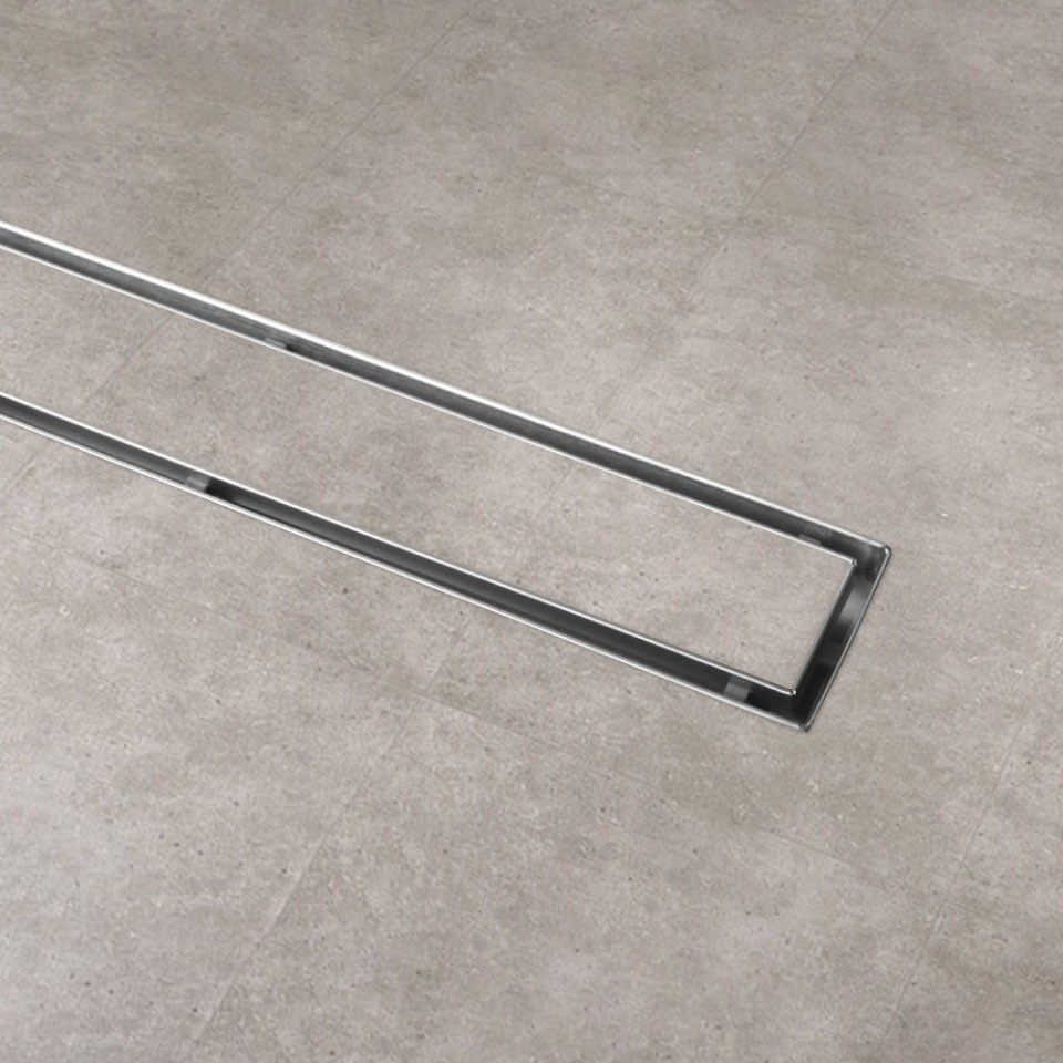 Stainless Steel Tile Insert Linear Shower Grate with 50mm Outlet