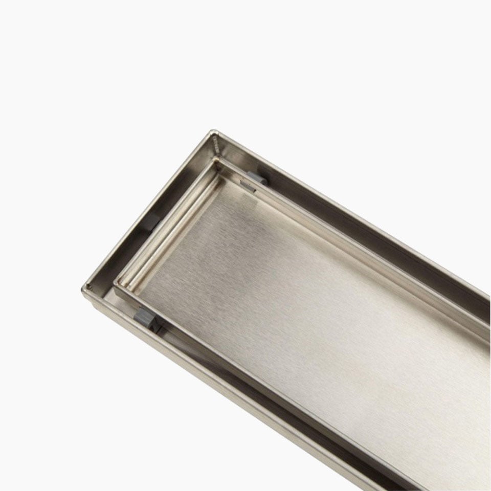 Stainless Steel Tile Insert Linear Shower Grate with 50mm Outlet