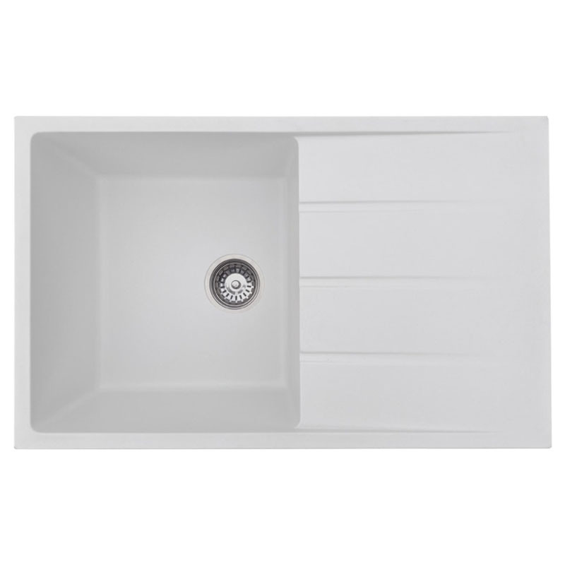 Ontario 800mm Single Granite Kitchen Sink with Drainer