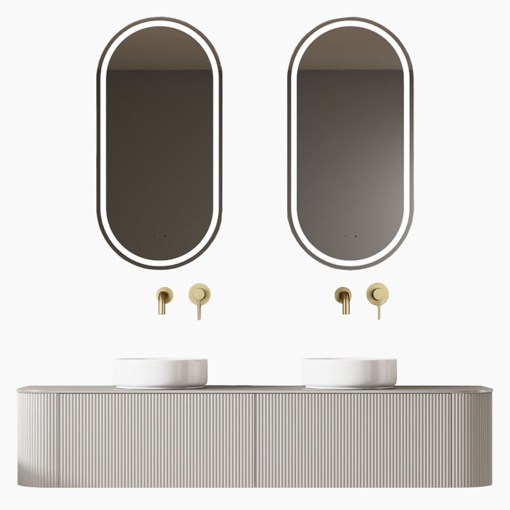 Joslin 1800mm Wall Hung Double Vanity with Stone Countertop