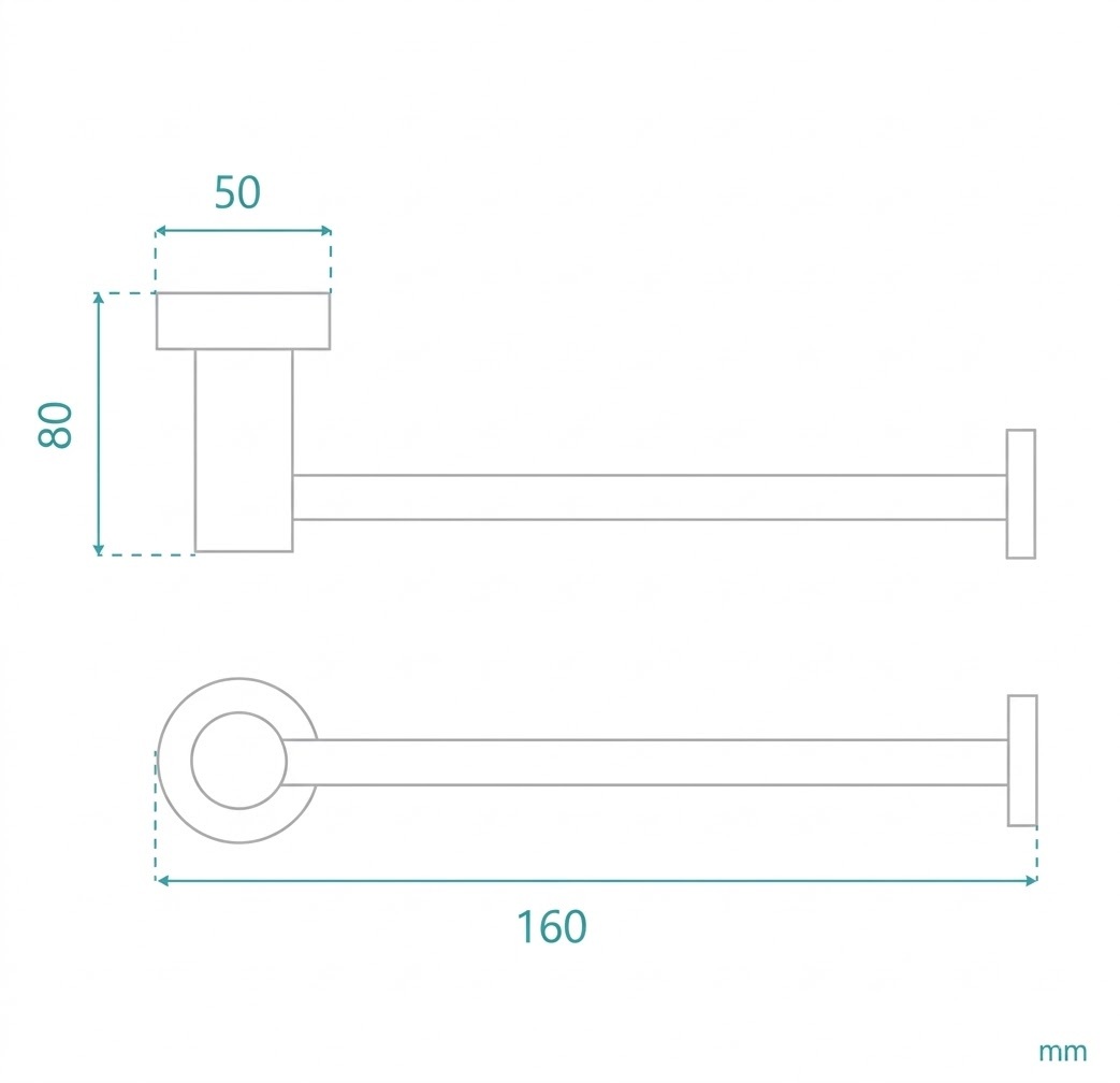 Rosa Brass Toilet Roll Holder