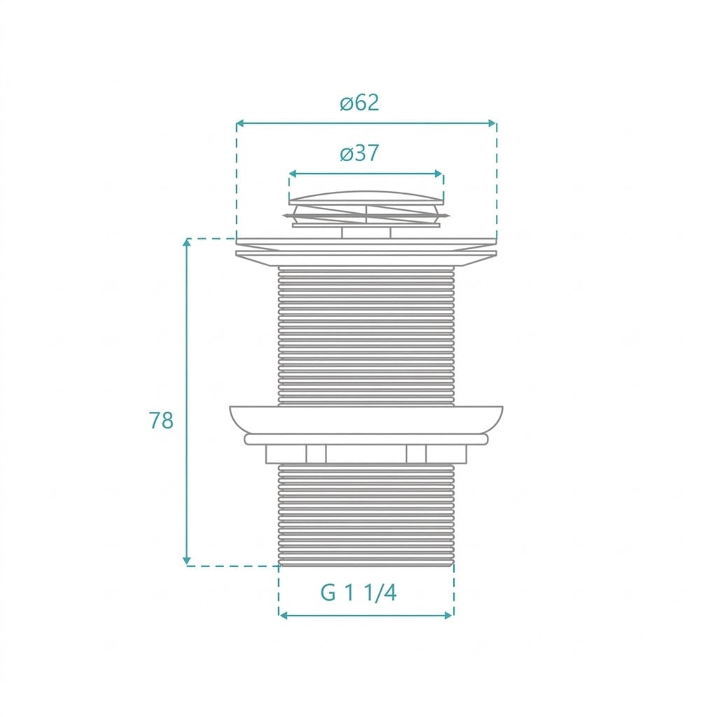 Rosa 32mm Pop Up Waste Plug