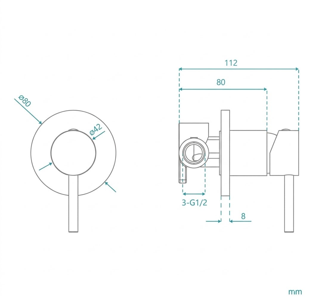 Rosa Wall Mixer