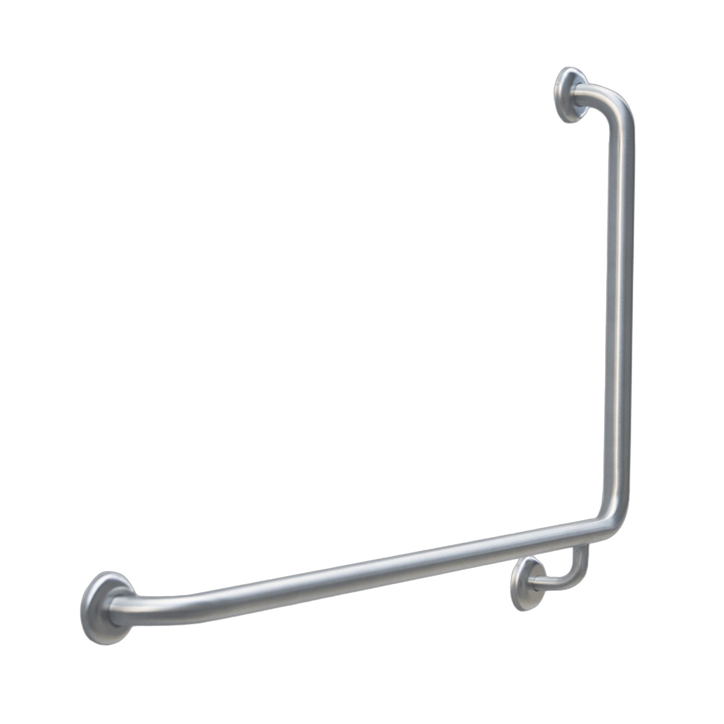 Accessible 950mm Ambulant 90 Degree L-Shaped Grab Rail