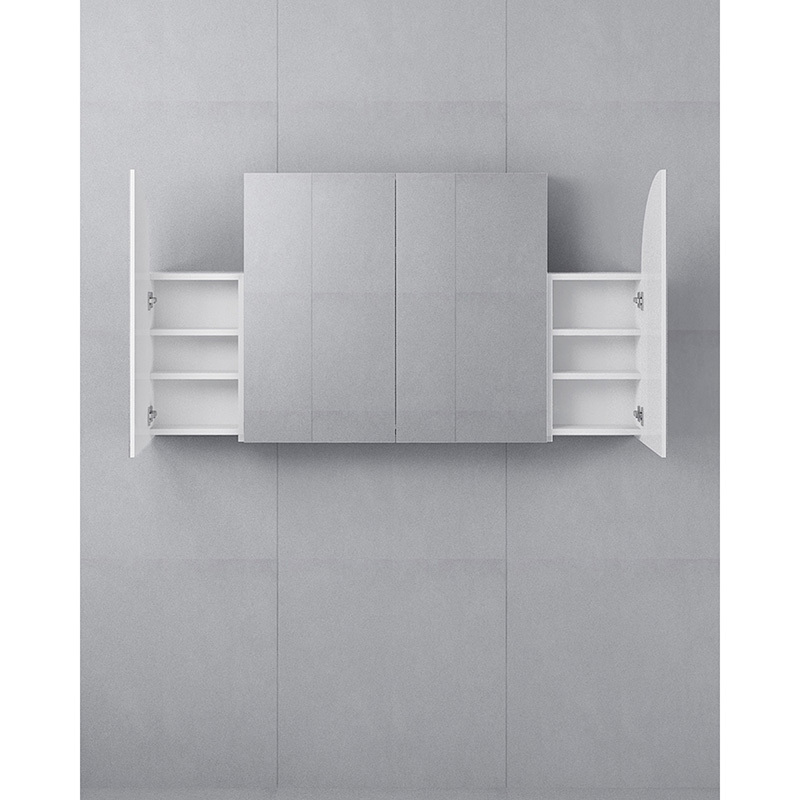Alowa 1500mm White Mirrored Shaving Cabinet