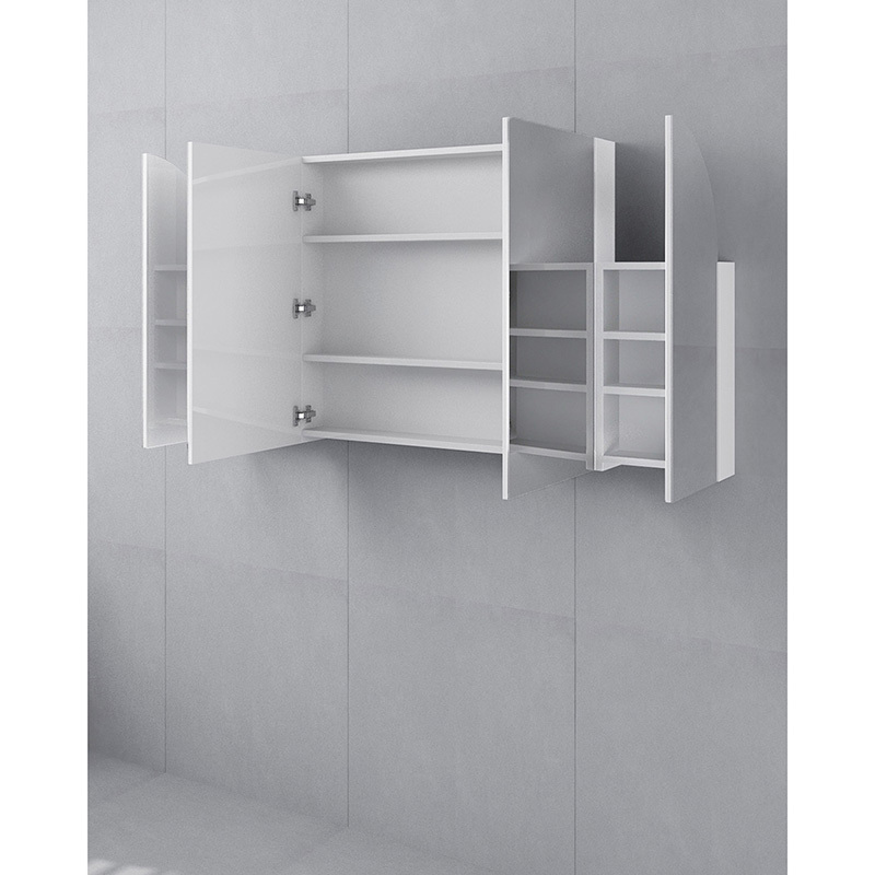 Alowa 1500mm White Mirrored Shaving Cabinet