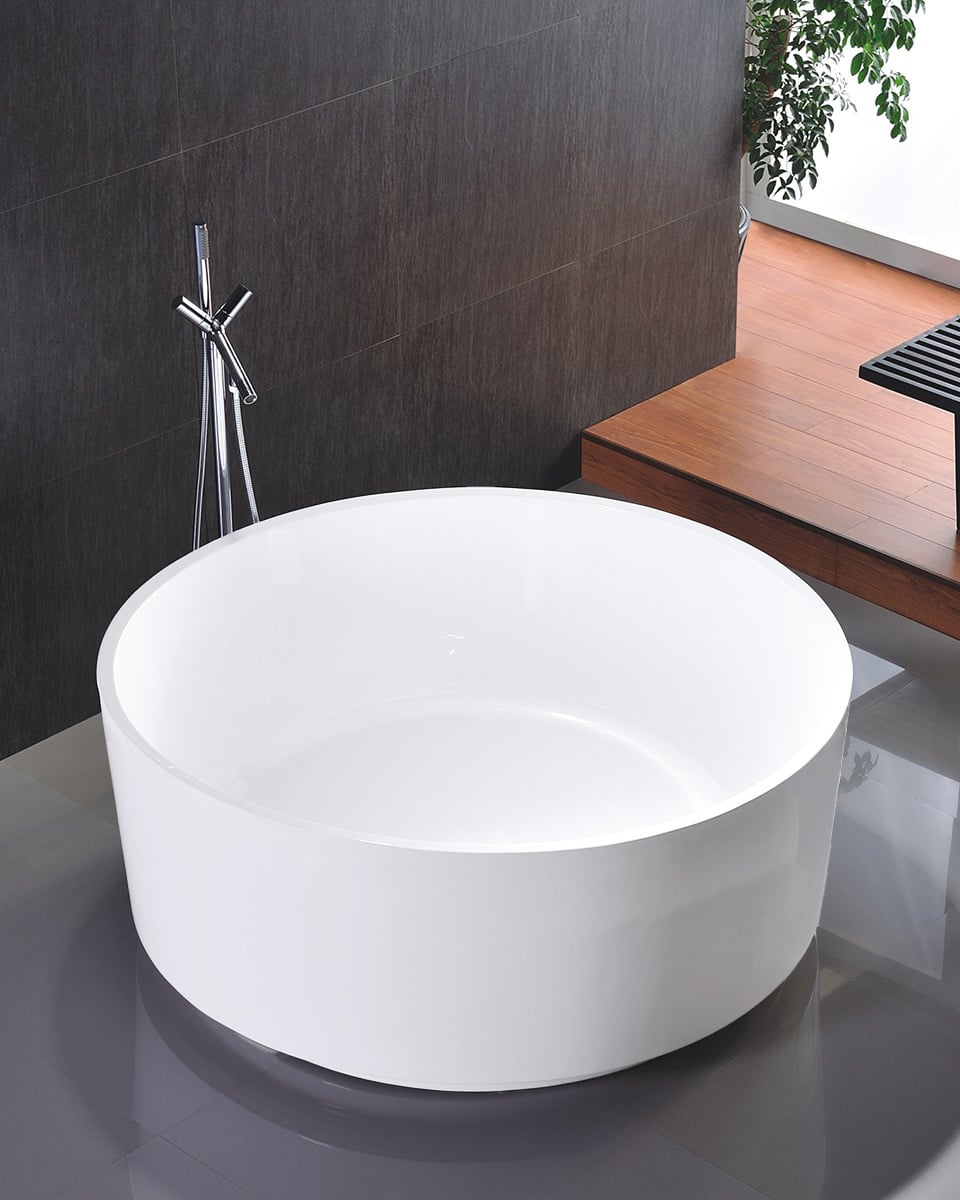 Cole 1380mm Round Acrylic Freestanding Bath
