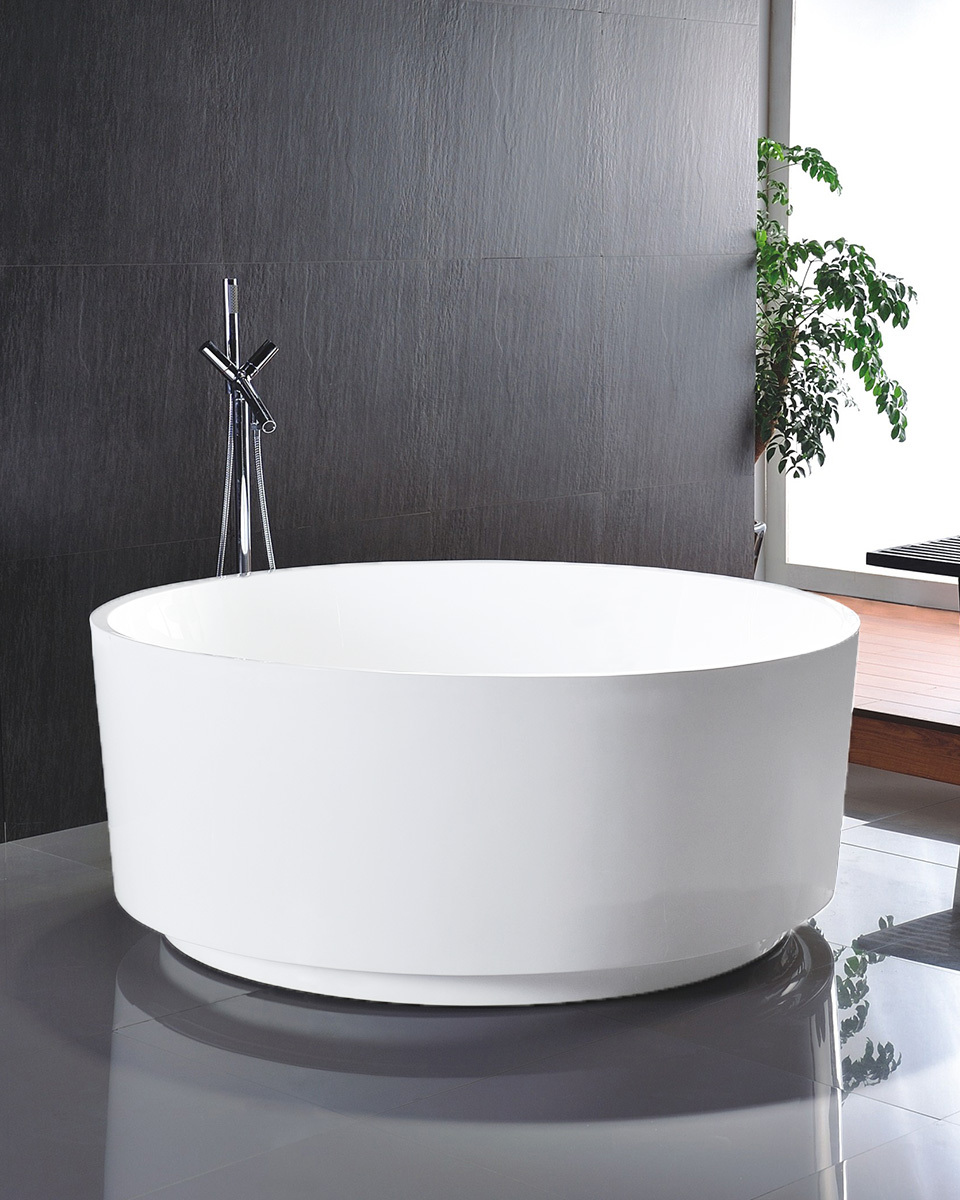 Cole 1380mm Round Acrylic Freestanding Bath
