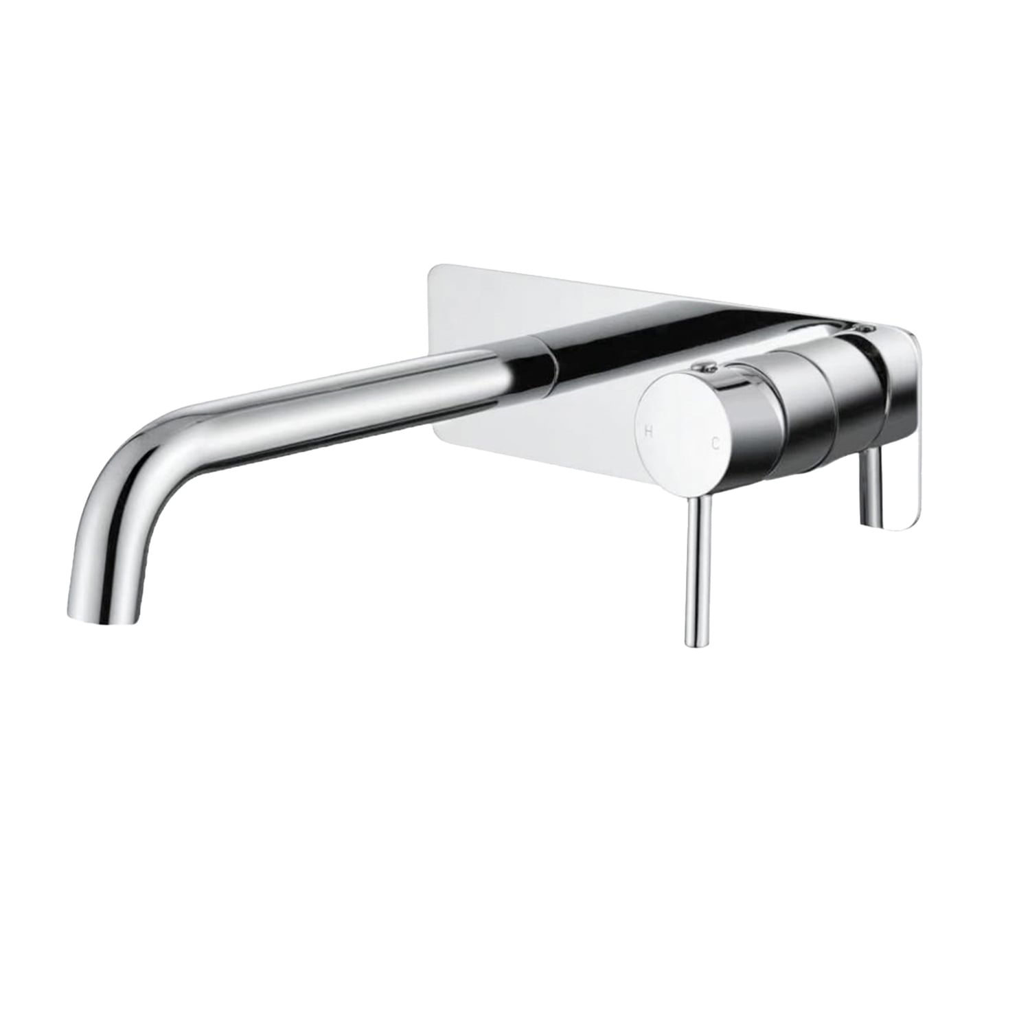 Rosa Backplate 200mm Bath/Basin Wall Mixer Set