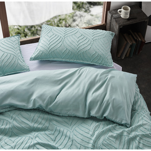 Sage Ultra Soft Tufted Microfibre Quilt Cover Set