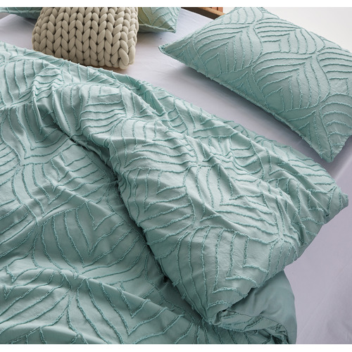 Sage Ultra Soft Tufted Microfibre Quilt Cover Set