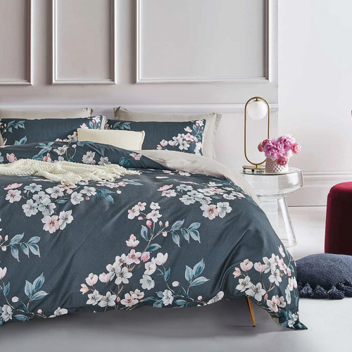 CleverPolly Botanical Paige Microfibre Quilt Cover Set | Temple & Webster