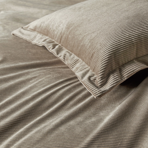 CleverPolly Mink Emily Corduroy Velvet Quilt Cover Set Temple & ster