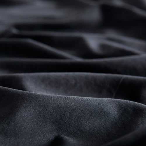 Black Brett Vintage Washed Microfibre Quilt Cover Set