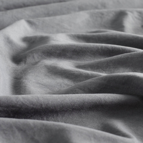 Grey Brett Vintage Washed Microfibre Quilt Cover Set
