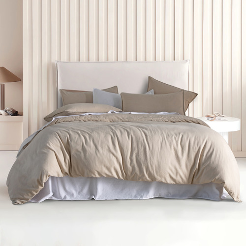 Linen Brett Vintage Washed Microfibre Quilt Cover Set