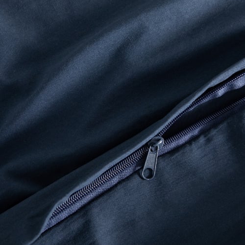 Navy Brett Vintage Washed Microfibre Quilt Cover Set
