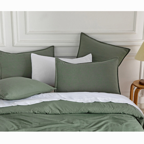 CleverPolly Brett Vintage Washed Microfibre European Pillowcases