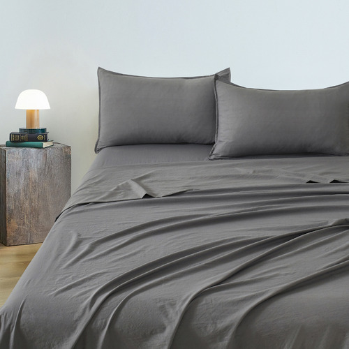Brett Vintage Washed Microfibre Sheet Set