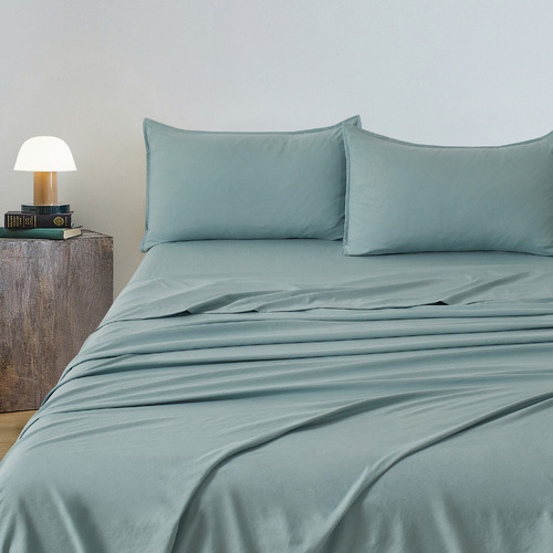 Brett Vintage Washed Microfibre Sheet Set