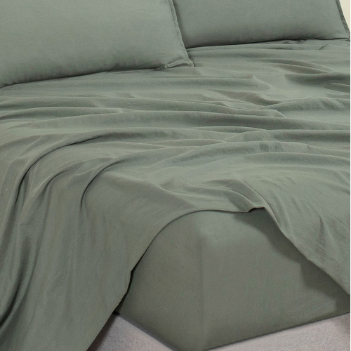 Brett Vintage Washed Microfibre Sheet Set