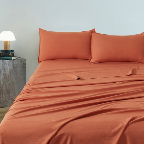 Brett Vintage Washed Microfibre Sheet Set