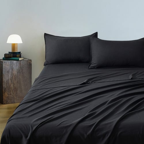 Brett Vintage Washed Microfibre Sheet Set