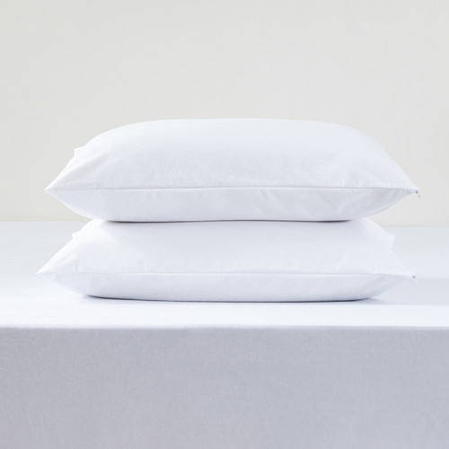 Twin Pack Waterproof Terry towelling Pillow Protector