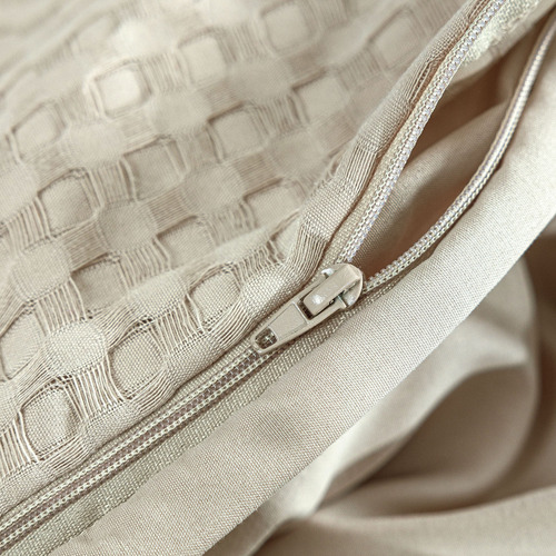 Beige Deluxe Waffle Quilt Cover Set