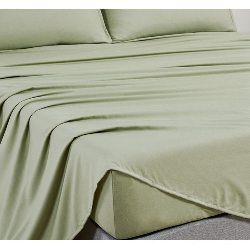 Brett Vintage Washed Microfibre Sheet Set