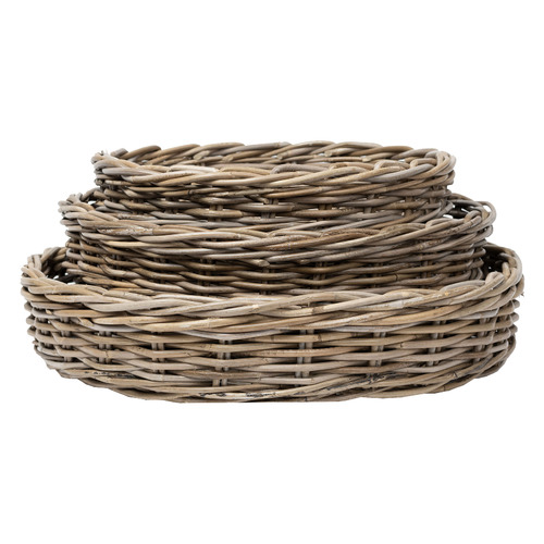 Napa Round Rattan Trays