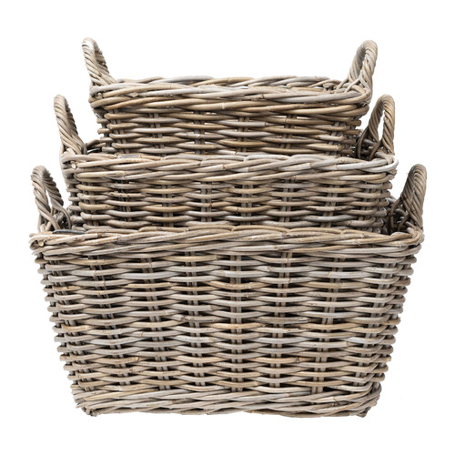 Columbia Tapered Rectangular Rattan Baskets