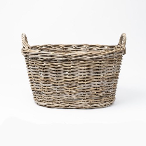 2 Piece Camden Tapered Oval Rattan Basket Set