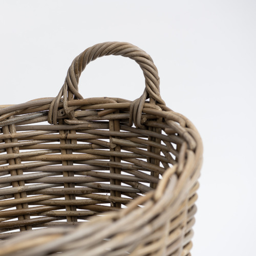 2 Piece Camden Tapered Oval Rattan Basket Set