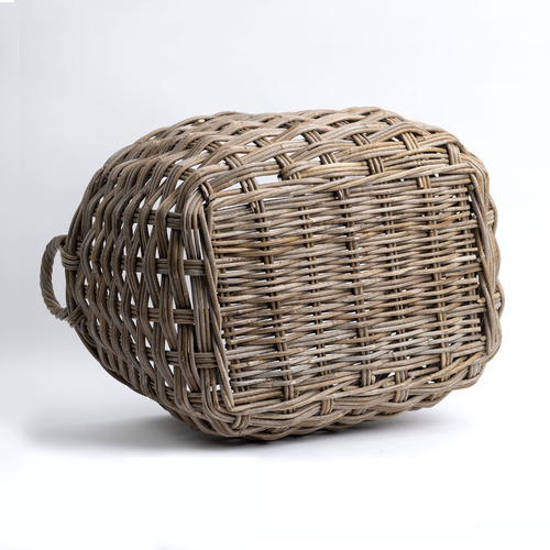 Moroc Herringbone Rattan Basket