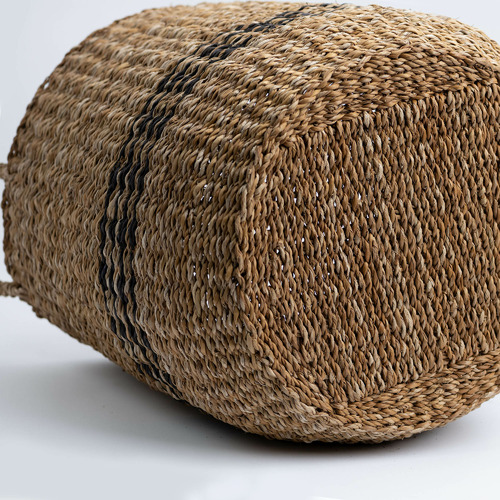 Nantucket Seagrass Banded Basket