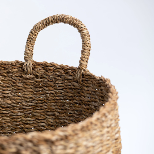 Nantucket Seagrass Banded Basket