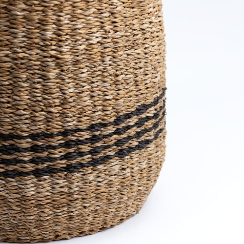 Nantucket Seagrass Banded Basket