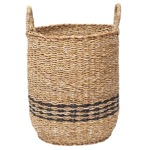 Nantucket Seagrass Banded Basket