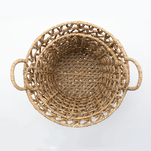 2 Piece Woodstock Round Seagrass Basket Set